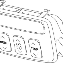 15-73091 GM Original Equipment Black Auxiliary Heating and Air Conditioning Control Panel
