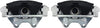 Gold 18FR2470KSD Rear Brake Caliper Set with Clips and Washers (Performance Friction Ready Coated)