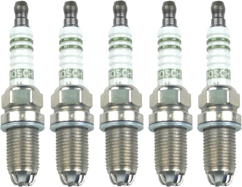 Premium Nickel Set of 5 Pregapped Spark Plugs for Volvo C30 S40 V50 2.4L L5