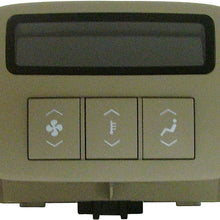 GM Original Equipment 15-73617 Titanium Colored Roof Console Auxiliary Heating and Air Conditioning Control