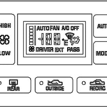 15-72709 GM Original Equipment Heating and Air Conditioning Control Panel with Rear Window Defogger Switch