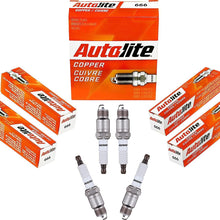 666 Copper Resistor Automotive Replacement Spark Plugs (4 Pack)