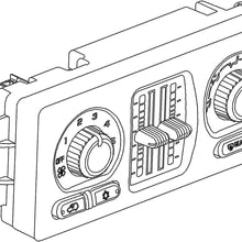 15-73066 GM Original Equipment Heating and Air Conditioning Control Panel with Rear Window Defogger Switch