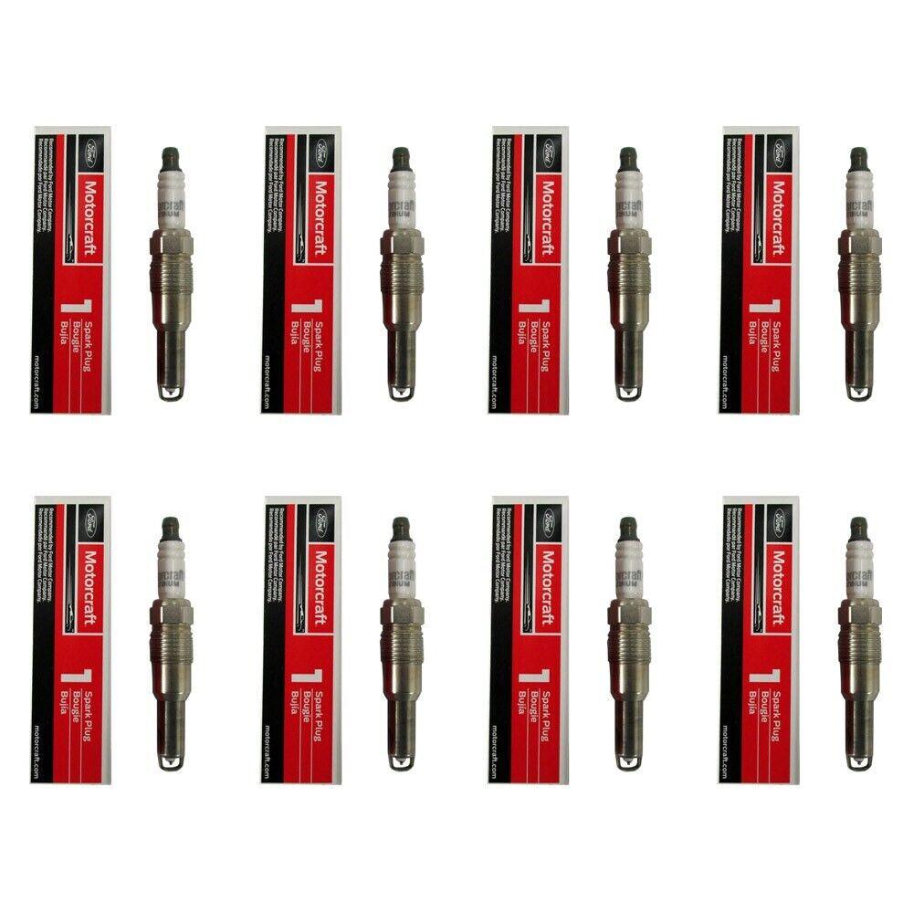 New OEM Motorcraft Set of 8 Spark Plugs SP547 - Ford Updated Design PZH1F