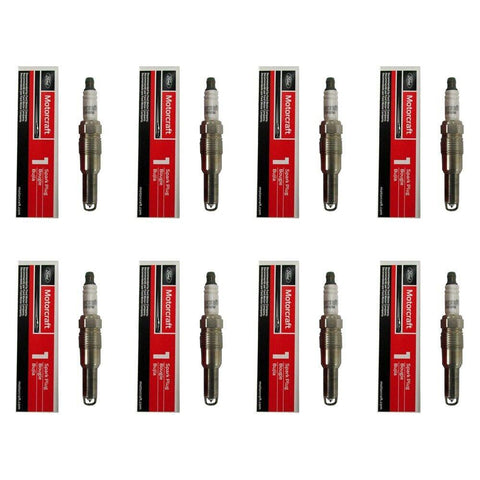 New OEM Motorcraft Set of 8 Spark Plugs SP547 - Ford Updated Design PZH1F