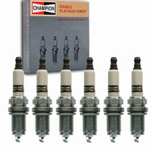 6 Pc Champion Double Platinum Spark Plugs Compatible with Saturn Vue 3.5L V6 2004-2007