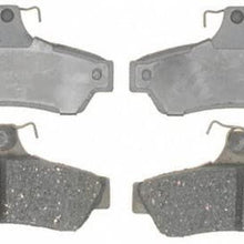 Silver 14D1048C Ceramic Rear Disc Brake Pad Set with Wear Sensor