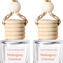 HoogaLife Car Air Freshener Diffuser 2 Pack Hanging Air Freshener Diffuser - Vanilla Cream Fragrance Oil Air D iffuser for Car, 45+ days Long Lasting Fragrance Made in USA C ar Air Fresheners