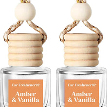 HoogaLife Car Air Freshener Diffuser 2 Pack Hanging Air Freshener Diffuser - Vanilla Cream Fragrance Oil Air D iffuser for Car, 45+ days Long Lasting Fragrance Made in USA C ar Air Fresheners