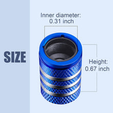 Tire Valve Stem Cap Cover - (5 Pack) Tire Air Cap Metal with Plastic Liner Corrosion Resistant Leak-Proof American Flag for Car Truck Motorcycle Bike Black