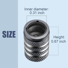 Tire Valve Stem Cap Cover - (5 Pack) Tire Air Cap Metal with Plastic Liner Corrosion Resistant Leak-Proof American Flag for Car Truck Motorcycle Bike Black