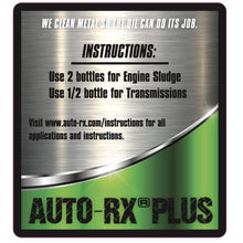 Auto-Rx Plus is an All-Natural Metal Cleaner for Transmissions,Engines-2 bottles