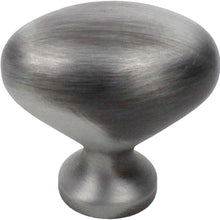 Century Hardware 27117-WP Glacier Zinc Die Cast Oval Knob, Pewter