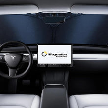 Magnelex Car Windshield Sunshade | Innovative No-Light-Pass Technology for Maximum Protection | Foldable Sun Shade Keeps Your Vehicle Cool | Fit for Cars, Trucks, and SUVs | Large (63 x 33.8 in)