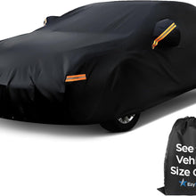 EzyShade 10-Layer Car Cover Waterproof All Weather - See Vehicle Size-Chart - Car Covers for Automobiles & Car Snow Cover - Full Exterior Covers - Winter Rain Sun SUV Sedan. Size A4 (See SizeChart)