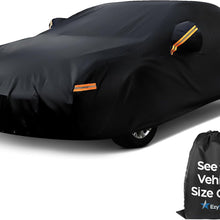 EzyShade 10-Layer Car Cover Waterproof All Weather - See Vehicle Size-Chart - Car Covers for Automobiles & Car Snow Cover - Full Exterior Covers - Winter Rain Sun SUV Sedan. Size A4 (See SizeChart)