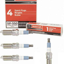 Set of 4 Spark Plugs Genuine FORD MOTORCRAFT SP550 CYFS12Y2