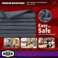 AIDEA Microfiber Cleaning Cloth, 50PK, Microfiber Towels for Cars, Premium All Purpose Car Cloths, Dusting Cloth Cleaning Rags, Absorbent Towels for SUVs, House, Kitchen, Window, 12"×12"