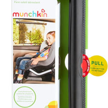Munchkin Brica Sun Safety Car Window Shade with Heat Alert, Helps Block UVA/UVB Rays, 2 Pack, Black