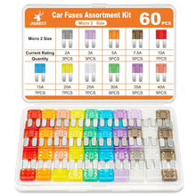 JOREST 300Pcs Car Fuse Assortment Kit, 160 Mini Blade Fuses Automotive + 90 Standard Auto Fuses + 50 Micro + Puller – Replacement for RV Camper Boat Truck (2Amp 3A 5A 7.5A 10A 15A 20A 25A 30A 35A 40A)