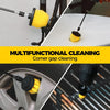 Holikme 6Pack Drill Brush Power Scrubber Cleaning Brush Extended Long Attachment Set All Purpose Drill Scrub Brushes Kit for Grout, Floor, Tub, Shower, Tile, Bathroom and Kitchen Surface，Yellow
