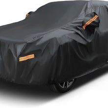 EzyShade 10-Layer Car Cover Waterproof All Weather - See Vehicle Size-Chart - Car Covers for Automobiles & Car Snow Cover - Full Exterior Covers - Winter Rain Sun SUV Sedan. Size A4 (See SizeChart)