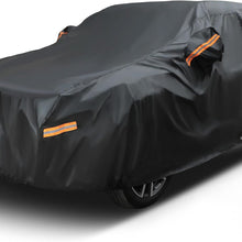 EzyShade 10-Layer Car Cover Waterproof All Weather - See Vehicle Size-Chart - Car Covers for Automobiles & Car Snow Cover - Full Exterior Covers - Winter Rain Sun SUV Sedan. Size A4 (See SizeChart)