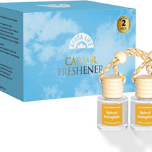 HoogaLife Car Air Freshener Diffuser 2 Pack Hanging Air Freshener Diffuser - Vanilla Cream Fragrance Oil Air D iffuser for Car, 45+ days Long Lasting Fragrance Made in USA C ar Air Fresheners