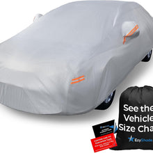 EzyShade 10-Layer Car Cover Waterproof All Weather - See Vehicle Size-Chart - Car Covers for Automobiles & Car Snow Cover - Full Exterior Covers - Winter Rain Sun SUV Sedan. Size A4 (See SizeChart)