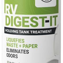 Unique RV Digest-It+ Extra-Strength Ultra-Concentrate - 32 RV Toilet Treatments - Eliminates Smells and Liquifies Waste (32 oz)