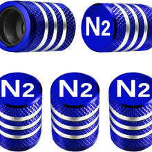 Tire Valve Stem Cap Cover - (5 Pack) Tire Air Cap Metal with Plastic Liner Corrosion Resistant Leak-Proof American Flag for Car Truck Motorcycle Bike Black