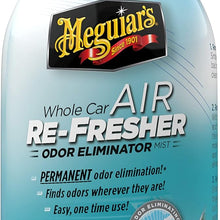 Meguiar's G16402 Whole Car Air Re-Fresher Odor Eliminator Mist, New Car Scent, 2 Fluid Ounces