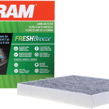 FRAM Fresh Breeze Cabin Air Filter Replacement for Car Passenger Compartment w/ Arm and Hammer Baking Soda, Easy Install, CF10134 for Honda Vehicles, white