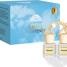 HoogaLife Car Air Freshener Diffuser 2 Pack Hanging Air Freshener Diffuser - Vanilla Cream Fragrance Oil Air D iffuser for Car, 45+ days Long Lasting Fragrance Made in USA C ar Air Fresheners