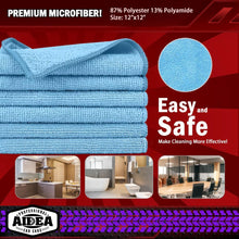 AIDEA Microfiber Cleaning Cloth, 50PK, Microfiber Towels for Cars, Premium All Purpose Car Cloths, Dusting Cloth Cleaning Rags, Absorbent Towels for SUVs, House, Kitchen, Window, 12"×12"