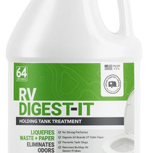 Unique RV Digest-It+ Extra-Strength Ultra-Concentrate - 32 RV Toilet Treatments - Eliminates Smells and Liquifies Waste (32 oz)
