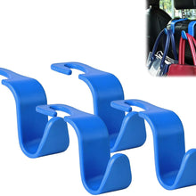 Amooca Car Seat Headrest Hook 4 Pack Hanger Storage Organizer Universal for Handbag Purse Coat fit Universal Vehicle Car Black S Type