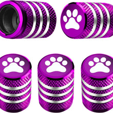 Tire Valve Stem Cap Cover - (5 Pack) Tire Air Cap Metal with Plastic Liner Corrosion Resistant Leak-Proof American Flag for Car Truck Motorcycle Bike Black