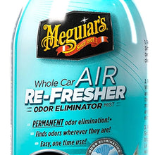 Meguiar's G16402 Whole Car Air Re-Fresher Odor Eliminator Mist, New Car Scent, 2 Fluid Ounces