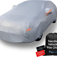 EzyShade 10-Layer Car Cover Waterproof All Weather - See Vehicle Size-Chart - Car Covers for Automobiles & Car Snow Cover - Full Exterior Covers - Winter Rain Sun SUV Sedan. Size A4 (See SizeChart)