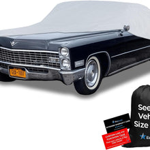 EzyShade 10-Layer Car Cover Waterproof All Weather - See Vehicle Size-Chart - Car Covers for Automobiles & Car Snow Cover - Full Exterior Covers - Winter Rain Sun SUV Sedan. Size A4 (See SizeChart)