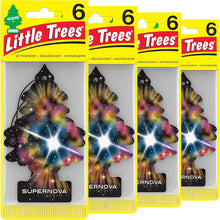 LITTLE TREES Air Fresheners Car Air Freshener. Hanging Tree Provides Long Lasting Scent for Auto or Home. Black Ice, 24 Air Fresheners