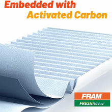 FRAM Fresh Breeze Cabin Air Filter Replacement for Car Passenger Compartment w/ Arm and Hammer Baking Soda, Easy Install, CF10134 for Honda Vehicles, white