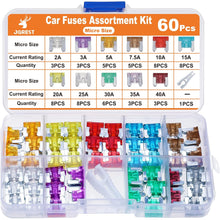 JOREST 300Pcs Car Fuse Assortment Kit, 160 Mini Blade Fuses Automotive + 90 Standard Auto Fuses + 50 Micro + Puller – Replacement for RV Camper Boat Truck (2Amp 3A 5A 7.5A 10A 15A 20A 25A 30A 35A 40A)