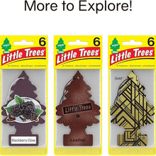 LITTLE TREES Air Fresheners Car Air Freshener. Hanging Tree Provides Long Lasting Scent for Auto or Home. Black Ice, 24 Air Fresheners