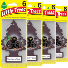 LITTLE TREES Air Fresheners Car Air Freshener. Hanging Tree Provides Long Lasting Scent for Auto or Home. Black Ice, 24 Air Fresheners