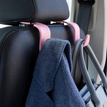 Amooca Car Seat Headrest Hook 4 Pack Hanger Storage Organizer Universal for Handbag Purse Coat fit Universal Vehicle Car Black S Type