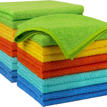 AIDEA Microfiber Cleaning Cloth, 50PK, Microfiber Towels for Cars, Premium All Purpose Car Cloths, Dusting Cloth Cleaning Rags, Absorbent Towels for SUVs, House, Kitchen, Window, 12"×12"