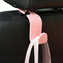 Amooca Car Seat Headrest Hook 4 Pack Hanger Storage Organizer Universal for Handbag Purse Coat fit Universal Vehicle Car Black S Type