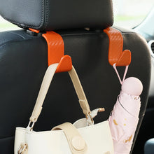Amooca Car Seat Headrest Hook 4 Pack Hanger Storage Organizer Universal for Handbag Purse Coat fit Universal Vehicle Car Black S Type